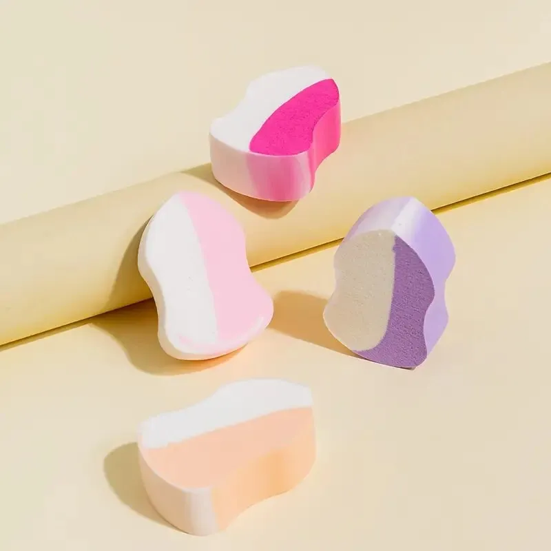 4pcs Makeup Sponge Mixed Color Multifunctional Beauty Tool Suitable For Gifts | Parties And Daily Use